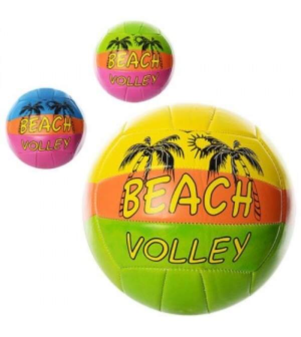 М'яч волейбольний EV 3205 (30шт) офіц.розмір, ПВХ 2мм, 2 шари, 18 панелей, 260-280г, 3 кольори (шт.)