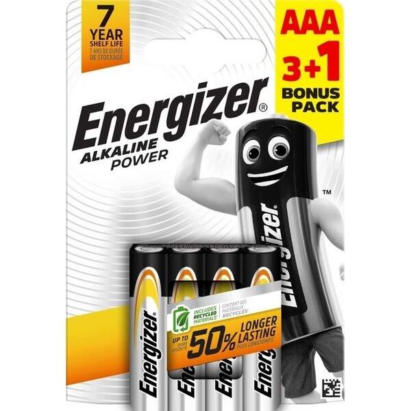 Батарейка Energizer Alkaline Power AAA 4/48 (шт.)