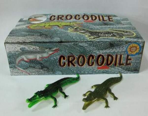 Крокодил Гонконг H9708W резин. 7,5" с пискавкою 2види, 36шт.в кор./12/432/ (шт.)