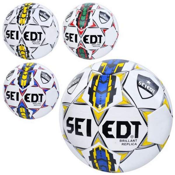 М'яч футбольний MS 2341 (30шт) розмір 5, ПВХ 2,7мм, 280-300г, 4 кол, в кульку (шт.)