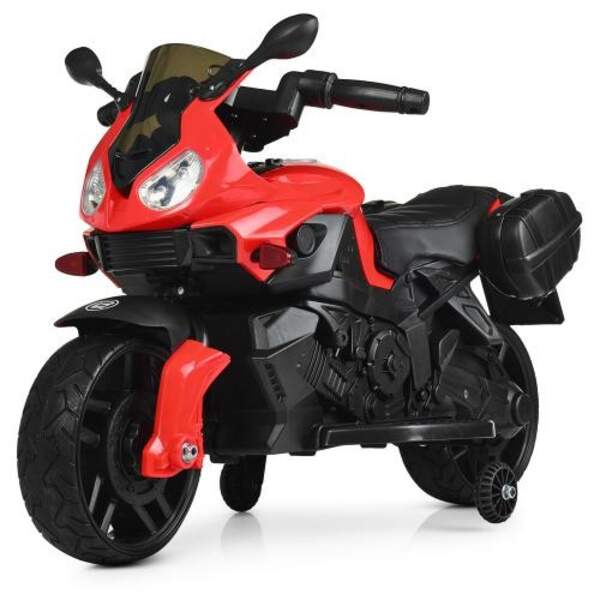 Мотоцикл M 4080EL-3 (1шт) 1мотор20W, 1акум6V4,5AH, муз, світло, шкір.сидіння, колесаEVA, MP3, червон (шт.)