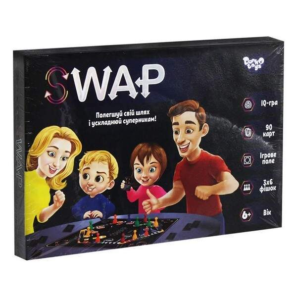 Настільна розважальна гра "Swap" укр (10) G-Swap-01-01U (шт.)