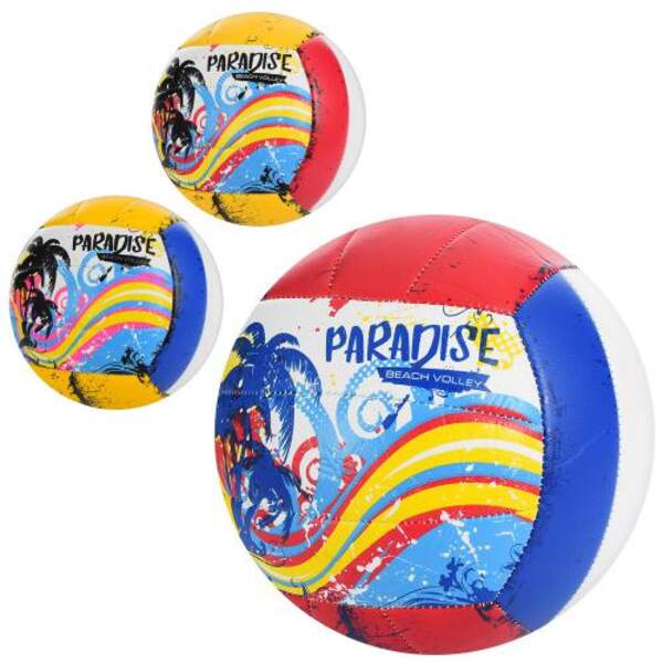 М'яч волейбольний EV-3369 (30шт) офіц.розмір, ПУ, 260-280г, 3 кольори, у кульку (шт.)