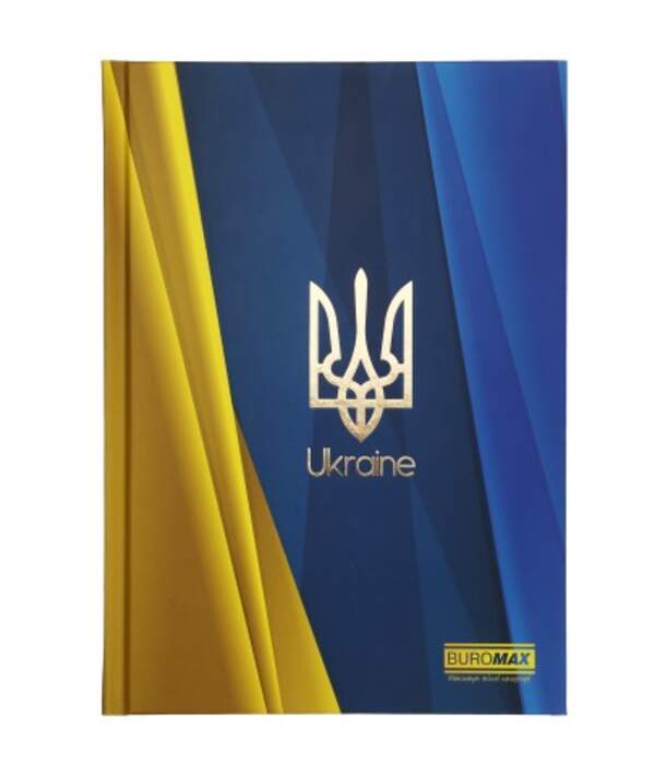 Блокнот UKRAINE, А-5, 96л., кл., тв. обкл., глян. лам., синій електрик BM.24511101-45 (1/20шт) (шт.)