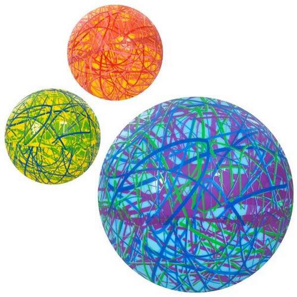 М'яч дитячий MS 3588 (120шт) 9 дюймів, малюнок, 60-65г, 3 кольори (шт.)