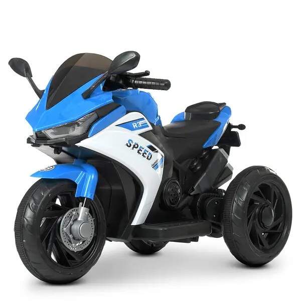Мотоцикл M 4622-4 (1шт) 1 акум.6V7AH, 2 мотори 25W, муз., світло, MP3, USB, синій. (шт.)