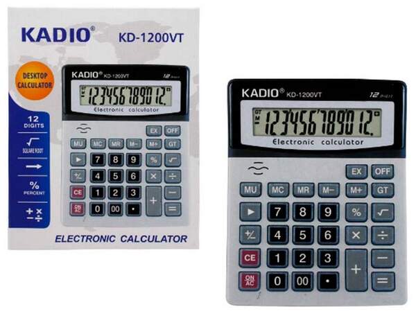 Калькулятор №1200 із прозорими кнопками (80) (шт.)