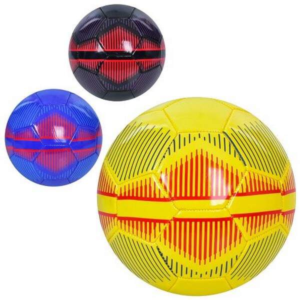 М'яч футбольний EN 3326 (30шт) розмір 5, ПВХ, 1,8мм, 340-360г, 3 види, у кул. (шт.)