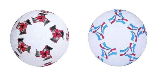 М'яч футбольний арт. FB2323 (50шт) №5, Гума, 420 грам, MIX 2 кольори, сітка+голка (шт.)