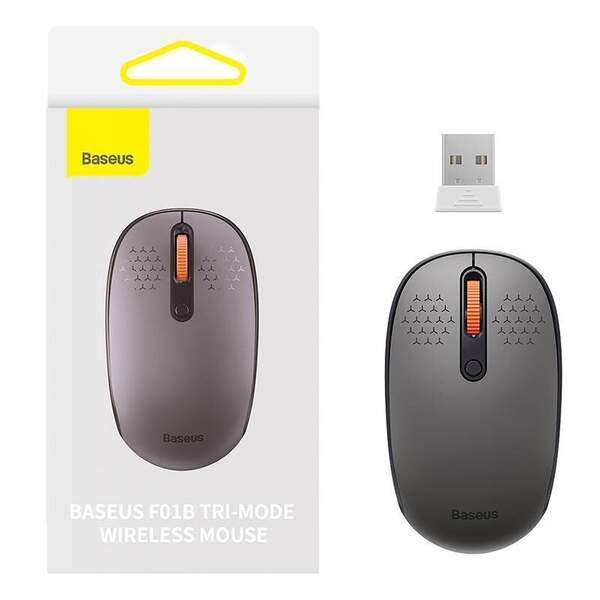 Мишка Baseus F01B Tri-Mode Wireless Mouse 2.4G frosted grey (B01055503833-00) (шт.)