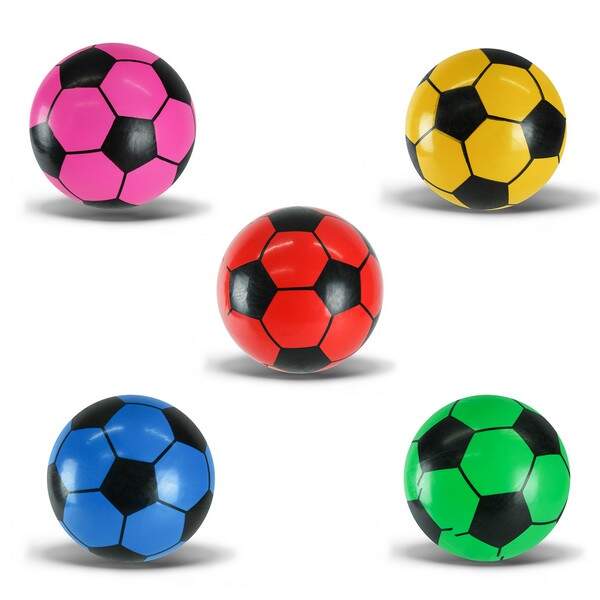 М'яч гумовий арт. RB0689 (500шт) 9", 60 грам, 5 кольорів (шт.)