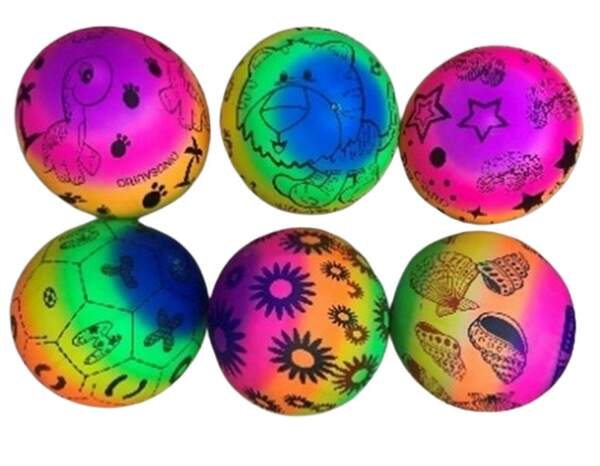 М'яч гумовий арт. RB24159 (500шт) 9", 60 грам, 4 кольори (шт.)