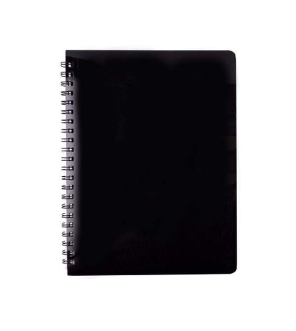 Зошит для нотаток GLOSS, А6, 80 арк., клітинка, пласт. обкладинка, чорний BM.24652151-01 (1/5) (шт.)