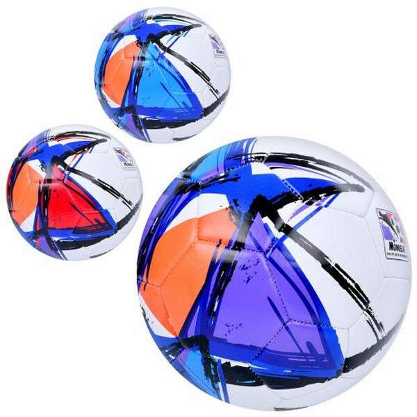 М'яч футбольний MS 3842 (30шт) розмiр 5, TPE, 400-420г, ламiнований, 3кольори, в пакеті (шт.)