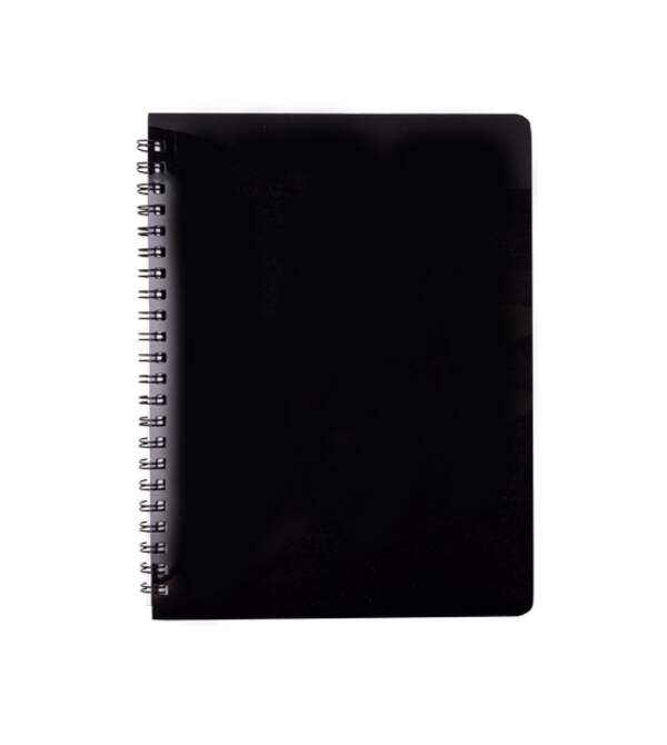 Зошит для нотаток GLOSS, А6, 80 арк., клітинка, пласт. обкладинка, чорний BM.24652151-01 (1/5шт) (шт.)