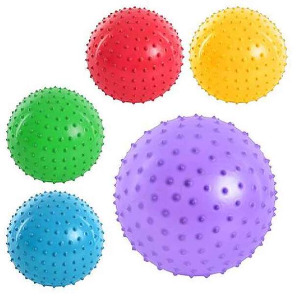 М'яч масажний MS 0022 (250шт) 4 дюйма, ПВХ, 25г, 6 кольорів (шт.)