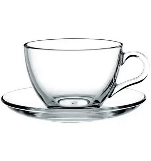 Бейзік чашка з блюдцем д/кави v-85мл (под.уп.) н-р6шт 97984 (шт.)