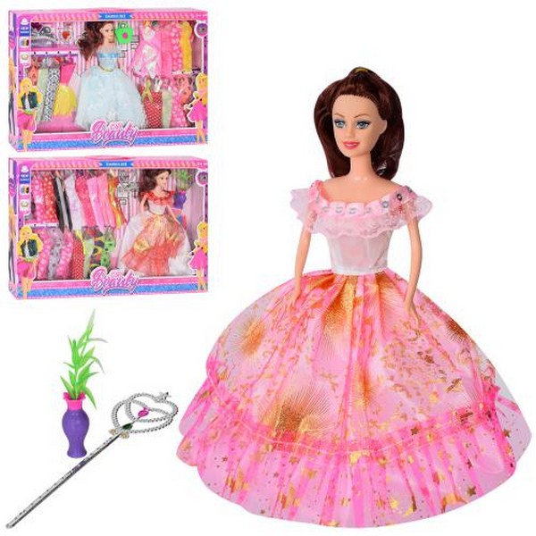 Лялька з вбранням 2268A5-6 (30шт) 29с, сукні, 2 види (чарівна паличка/корона), кор., 50-32,5-5,5 см. (шт.)