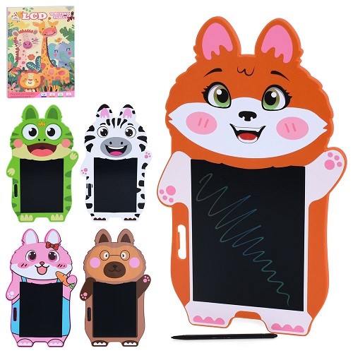 LCD планшет INT 0037 (48шт) 8 дюймів, тварина, 20,5-33,5см, кольорова, мікс видів, бат(табл), в кор- (шт)