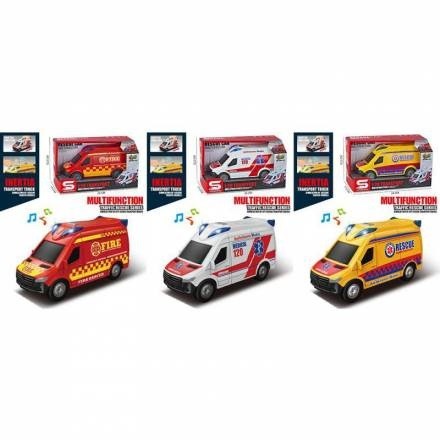 Транспорт спецслужб JS199-9A-9B (24шт) інерція, машина, 18см, 1:20, звук, світло, гумові колеса, 3 в (шт)
