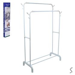 Вішалка-стійка для одягу подвійна 110*40*150см R88772-W (10шт) (шт)