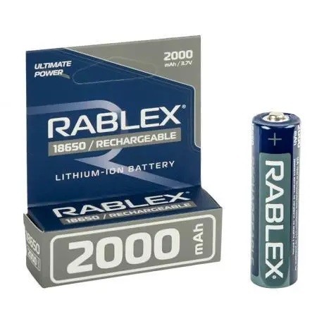 Rablex 18650 Li-lon 2000mAh 1pcs/40/400 (шт)