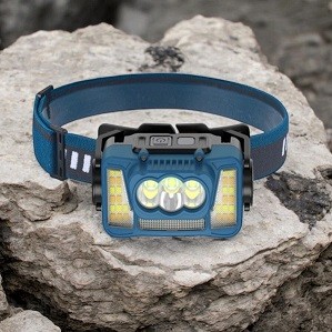 RB  965  Ліхтарик Rablex налобний (акумуляторний + водонепроникний + white/red/yelow + Type-C) /40/ (шт)