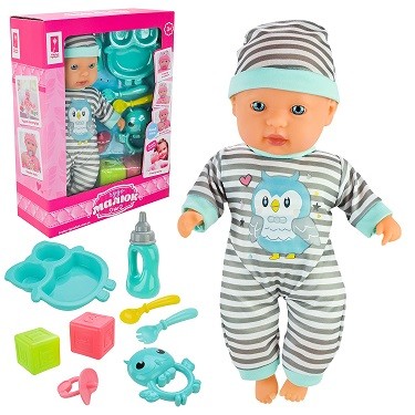 Пупс "Чудо Малюк" арт. PL-524-106 (24шт/2)   м'яконабивний, муз, аксес короб. 25*10*33 см (шт)