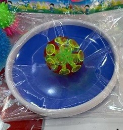 Тарілка з шаром липучкою арт. PR26207 (120шт)  5 мікс кольорів, р-р іграшки 18см (шт)