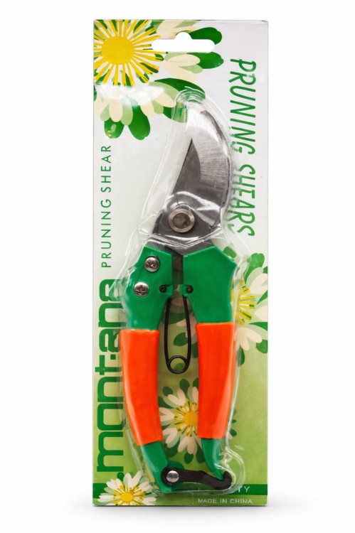 Секатор садовий металопл. на листі 7д (2,5*18,5)см №СР-1 (120) (шт)