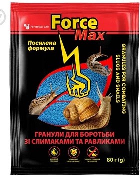 192416 Гранули для боротьби зі слимаками та равликами FORCE 80гр (шт)