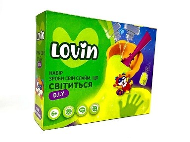 Слайм, що світиться ТМ Lovin Набір Зроби Свій Слайм  8000208 (5 шт) (шт)