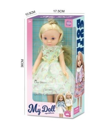 Лялька арт. WX301-6 (36шт/2)  в стильному вбранні, 35 см короб. 17.5*10.5*36 см (шт)