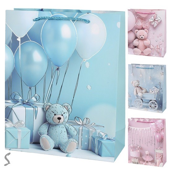 Пакет подарунковий паперовий L "Happy birthday" 31*40*12см R34687-L (360шт) (шт)