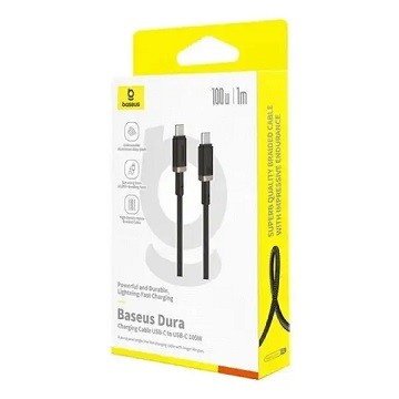 Кабель Baseus Dura Series USB-C to USB-C 100W 1 m Black Gold (P10377803U01-00) (шт)
