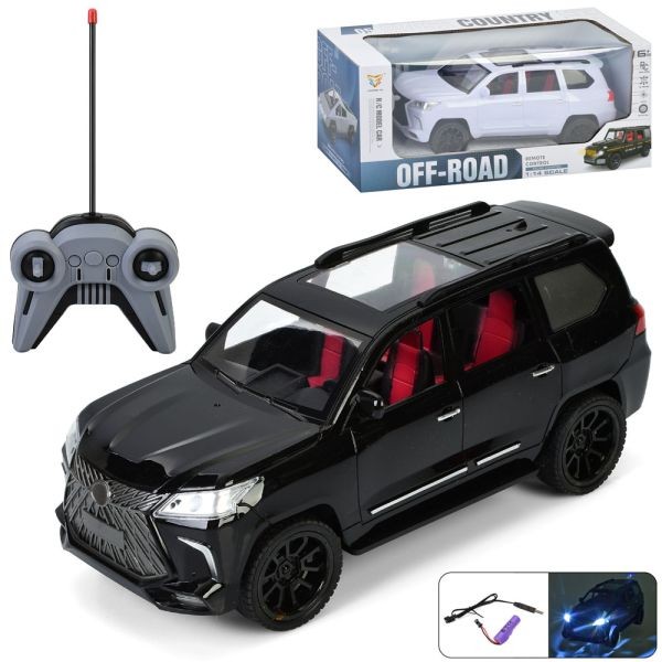 Машина 689S-130A (12шт) р/к, акум, 28см, 1:14, світло, гумові колеса, USBзарядне, 2 кольори, в короб (шт)