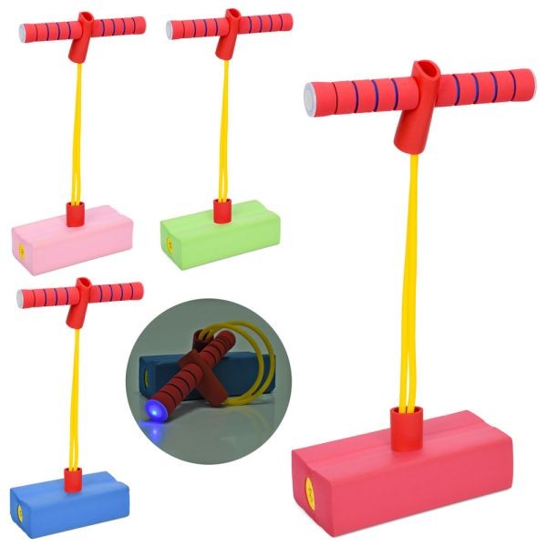 Спортивний інвентар MS 3358-L (20шт) дитячий stick Jumper,пострибайка, блок (21,5-9,5-96см, пискавка (шт)