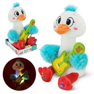М'яка інтерактивна іграшка KidsHits Disco Pals арт. KH88/002 (18шт) гусак  у коробці 15*20*30 (шт)