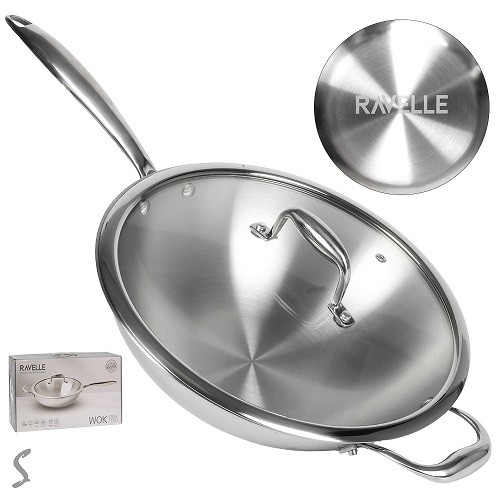 Сковорода WOK d28см інд. дно з кришкою R38373 (6шт) (шт)