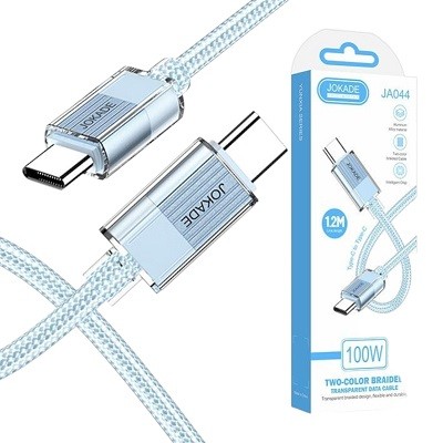 Кабель JOKADE JA044 PD100W (1 meter) (Type-C to Type-C) blue (шт)