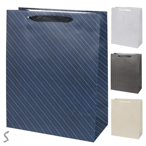 Пакет подарунковий паперовий M "Stripes" 26*32*12см R96664-M (600шт) (шт)