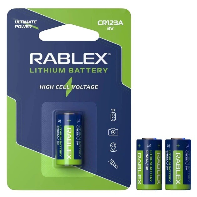 Rablex 123A 1500mah LITHIUM Batter 3V//12/192 (шт)