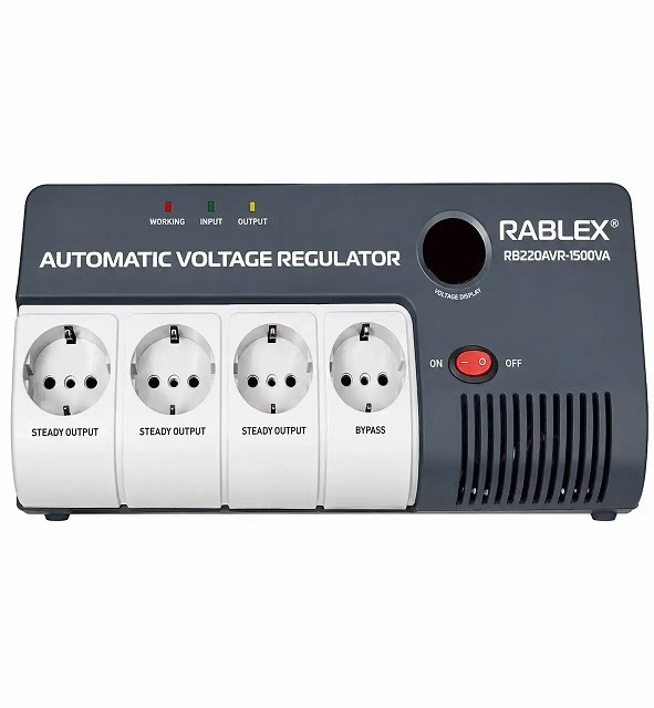 Автоматичний стабілізатор напруги Rablex RB220A VR 1500KV 5A /84 (шт)