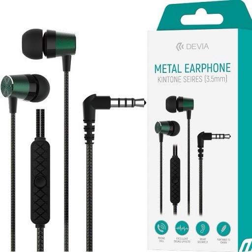 Навушники Kintone Seires Metal Earphone(3.5mm) Green (362330) (шт)