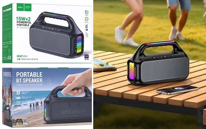Портативна Bluetooth Колонка Hoco HC47 Delight BT speaker Black (шт)