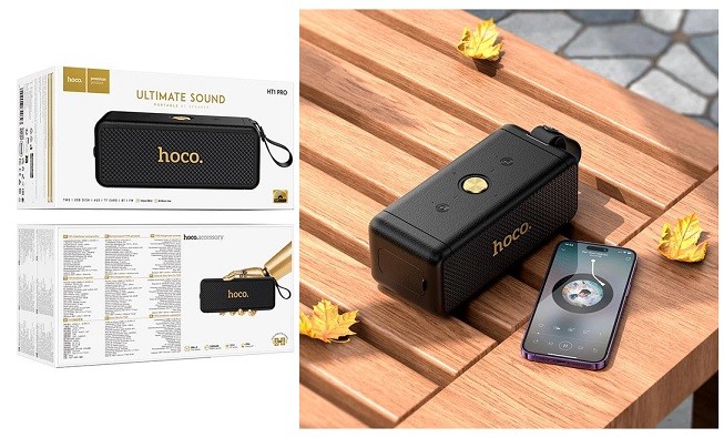 Портативна Bluetooth колонка HOCO HT1 Pro Marquis sports Black (шт)