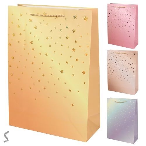 Пакет подарунковий паперовий L "Stars" 30*41*12см R98707-L (360шт) (шт)