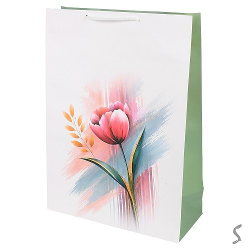 Пакет подарунковий паперовий XL "Tulip" 45*35*10см GL-012LAM-XL (132шт) (шт)
