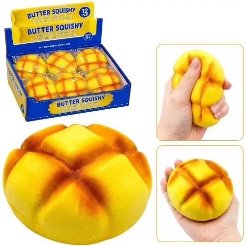 Сквіш Хліб  М'яка булочка антистрес 12шт в уп. (шт)