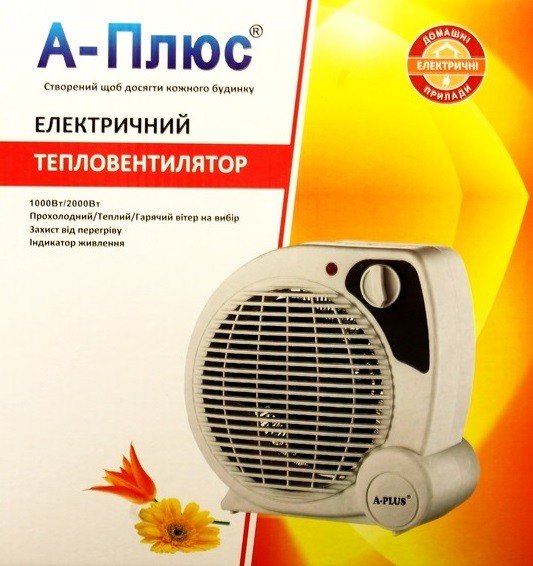 2122 Повітряний електричний обігрівач 1000/2000 Вт (шт)